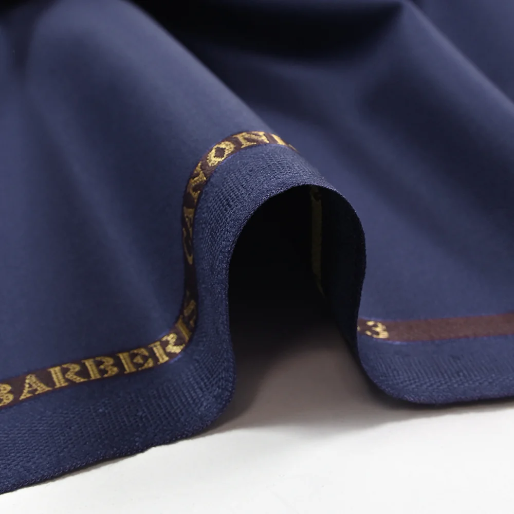 Tissu tailleur 100% laine Super 110's bleu foncé - Image 6