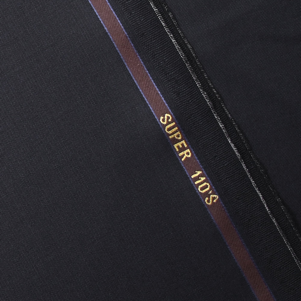 Tissu tailleur 100% laine Super 110's bleu nuit - Image 3