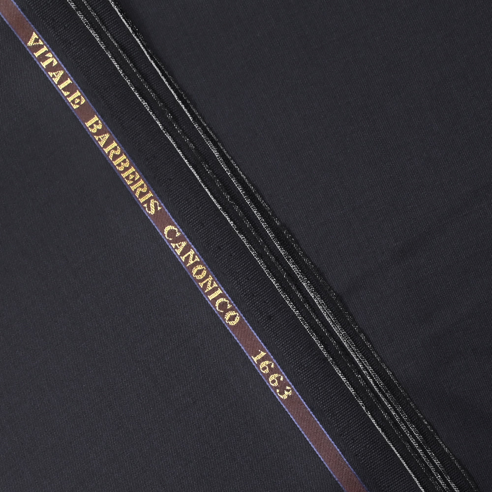 Tissu tailleur 100% laine Super 110's bleu nuit - Image 4