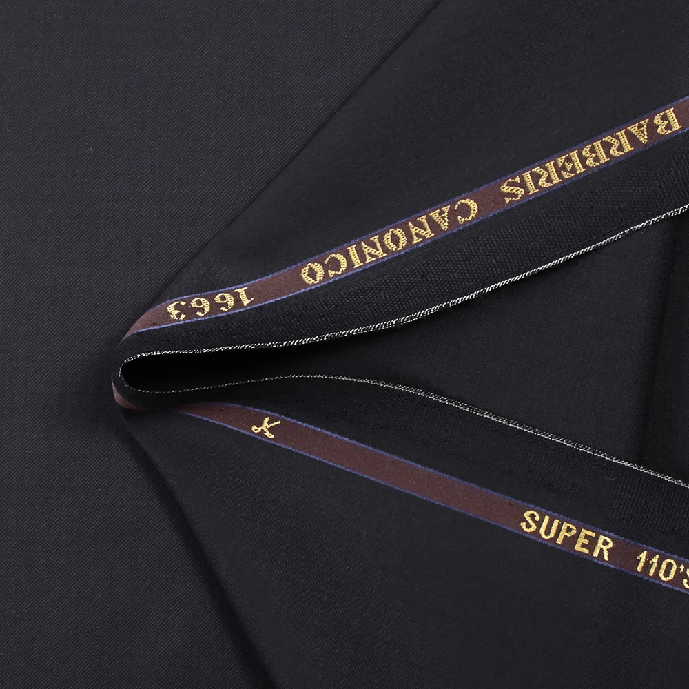 Tissu tailleur 100% laine Super 110's bleu nuit - Image 6