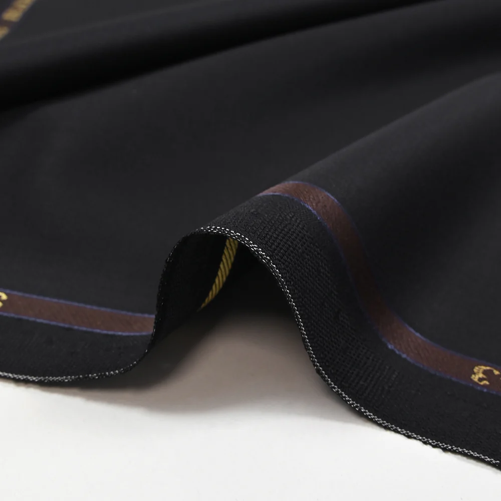 Tissu tailleur 100% laine Super 110's bleu nuit - Image 7