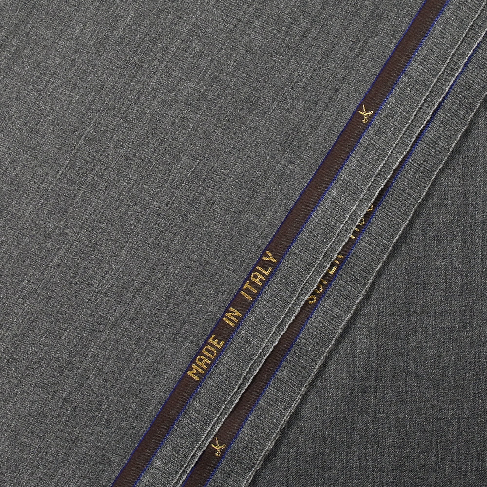 Tissu tailleur 100% laine Super 110's gris chiné - Image 3