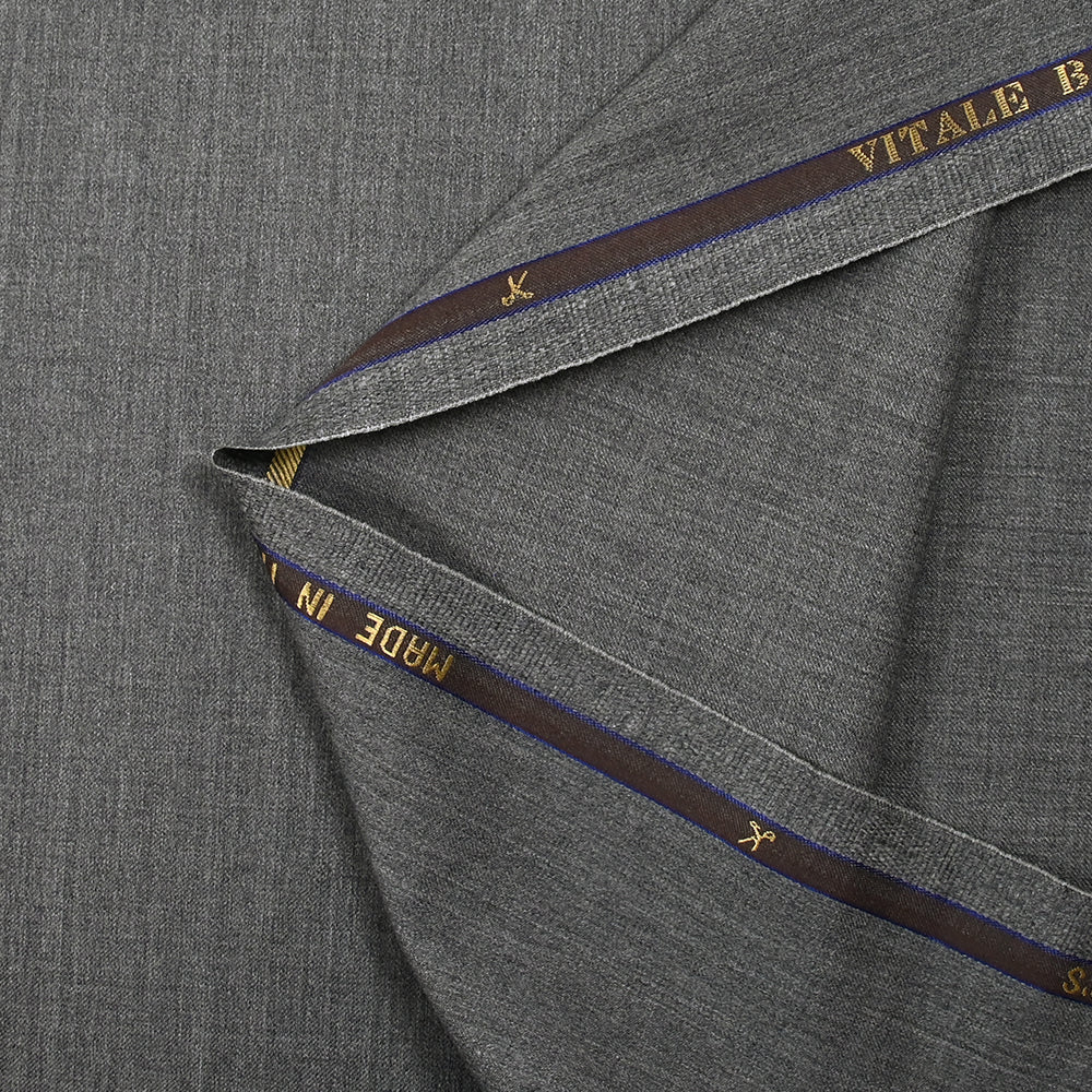 Tissu tailleur 100% laine Super 110's gris chiné - Image 6
