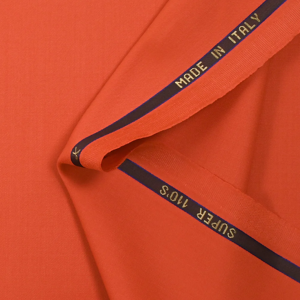 Tissu tailleur 100% laine Super 110's mandarine - Image 6