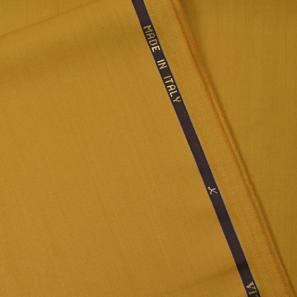 Tissu tailleur 100% laine Super 110's moutarde - Image 5