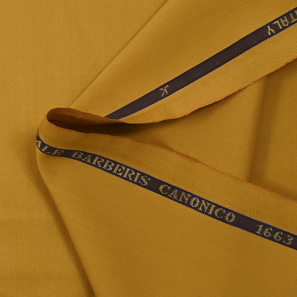 Tissu tailleur 100% laine Super 110's moutarde - Image 6