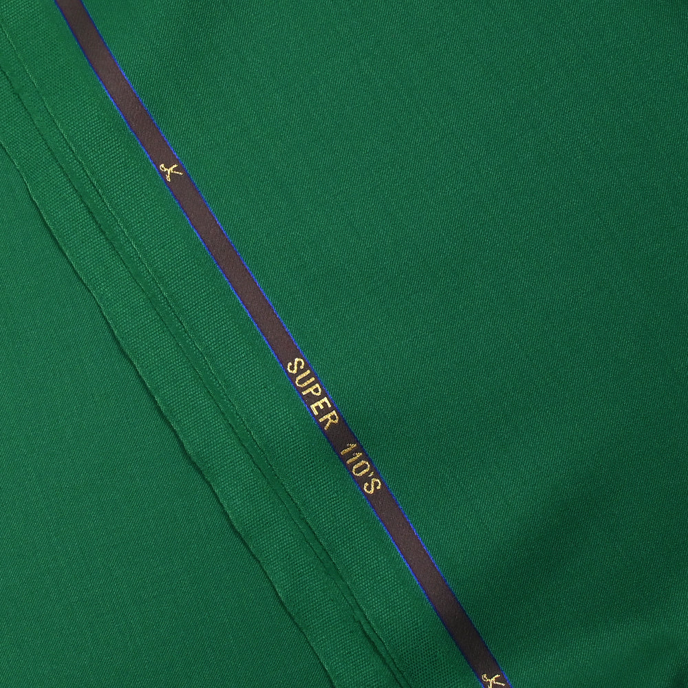 Tissu tailleur 100% laine Super 110's vert prairie - Image 3