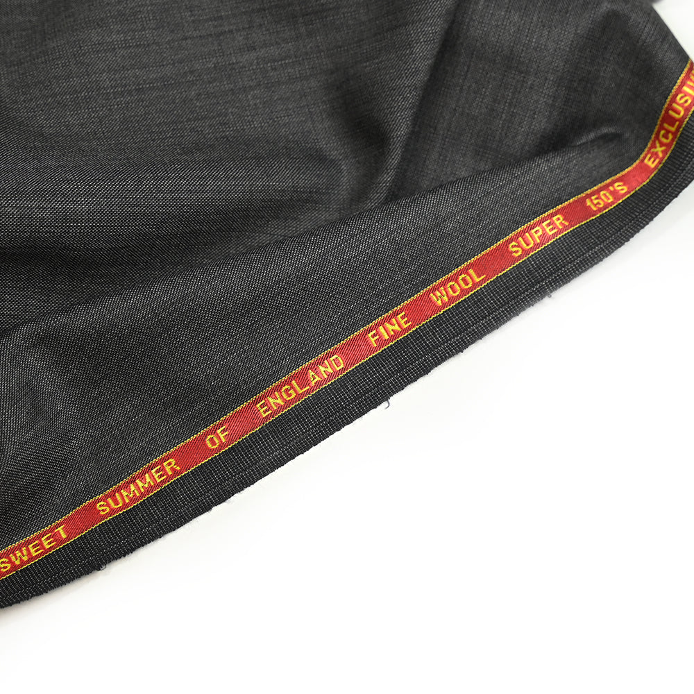 Tissu tailleur 100% laine Super 150’s gris anthracite - Image 4