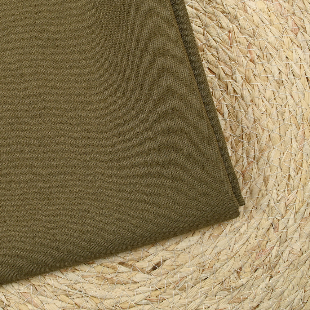 Tissu tailleur 100% laine vierge sergé tabac