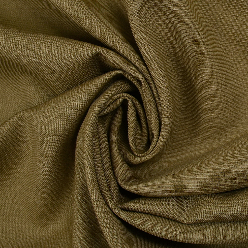 Tissu tailleur 100% laine vierge sergé tabac - Image 2