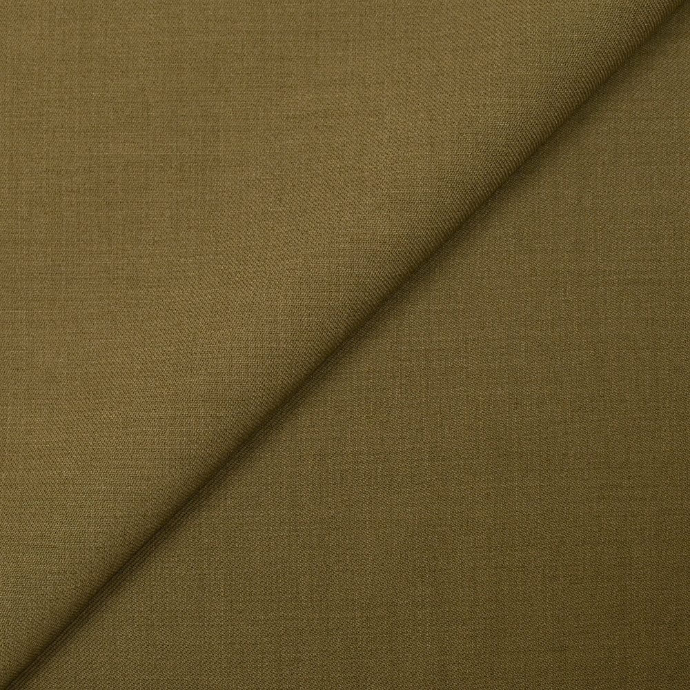 Tissu tailleur 100% laine vierge sergé tabac - Image 3
