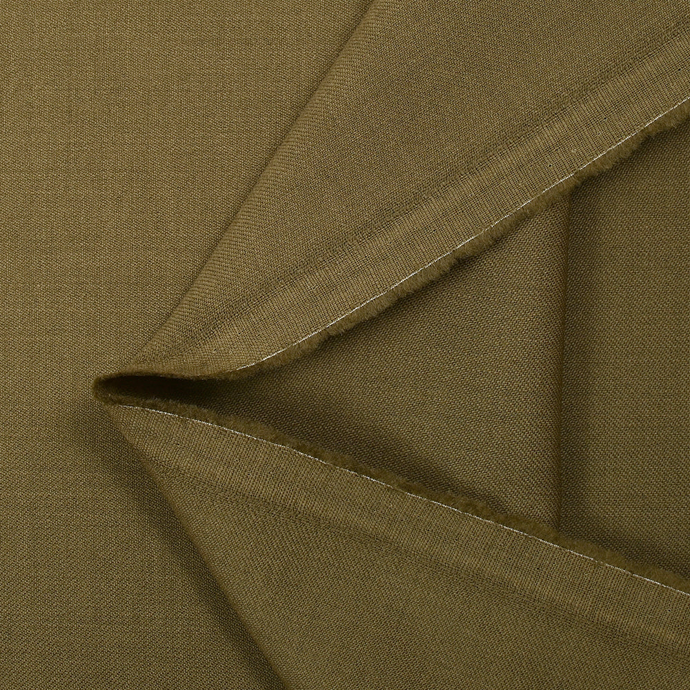 Tissu tailleur 100% laine vierge sergé tabac - Image 4