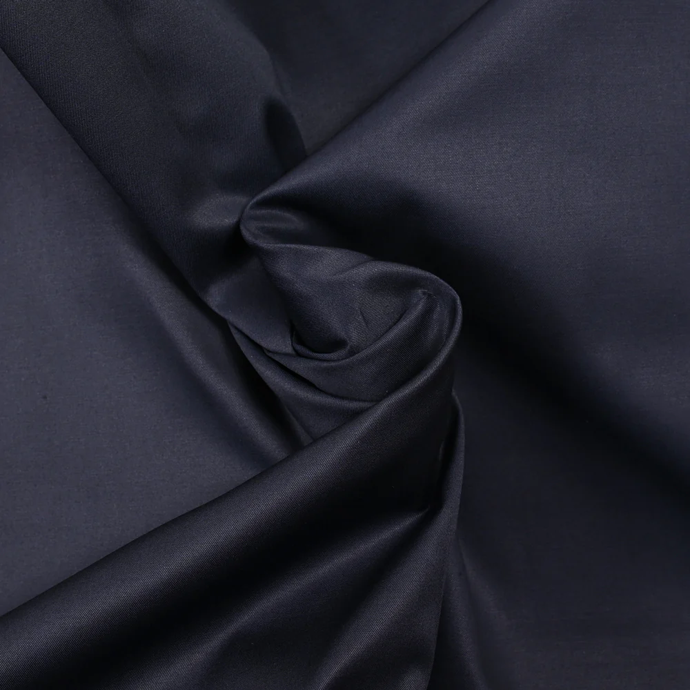 Tissu tailleur coton bleu nuit - Image 2