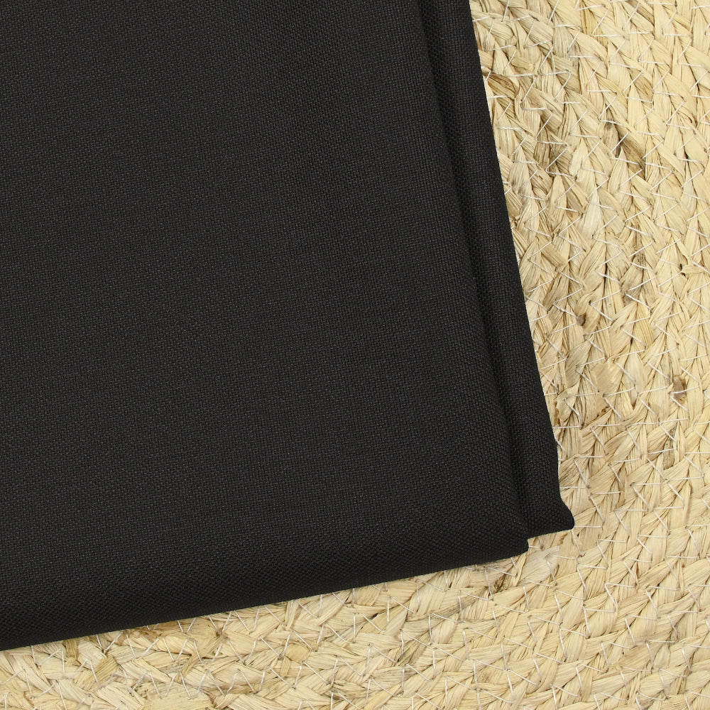 Tissu tailleur en laine et mohair noir