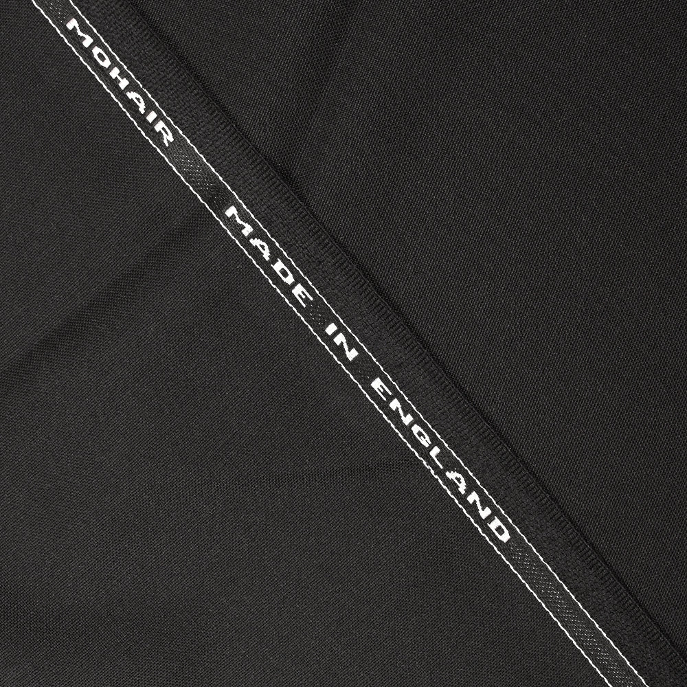 Tissu tailleur en laine et mohair noir - Image 5
