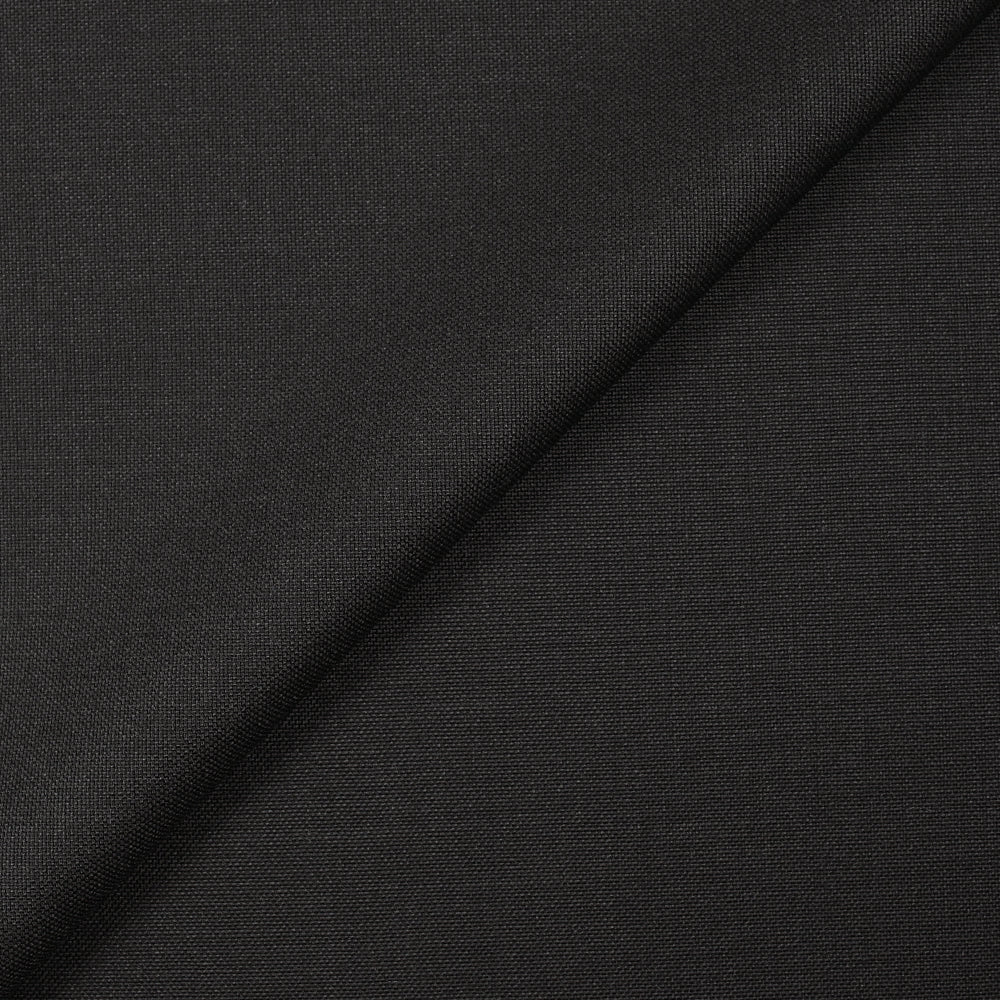 Tissu tailleur en laine et mohair noir - Image 6