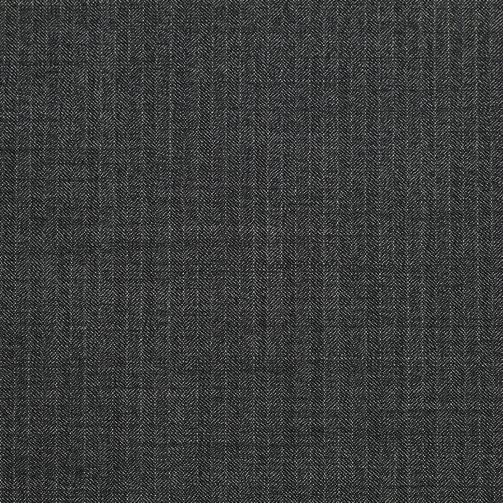 Tissu tailleur en laine mélangée à chevrons gris - Image 3