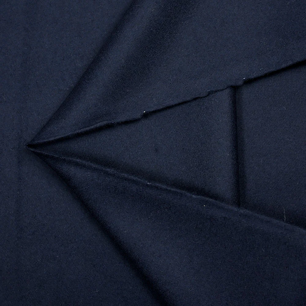 Tissu tailleur en laine mélangée bleu marine - Image 3