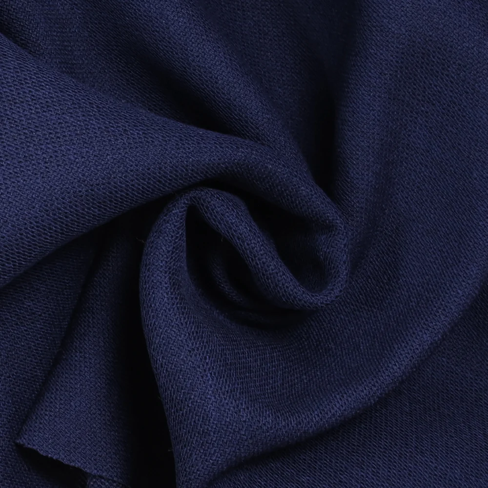 Tissu tailleur en laine mélangée bleu marine - Image 2
