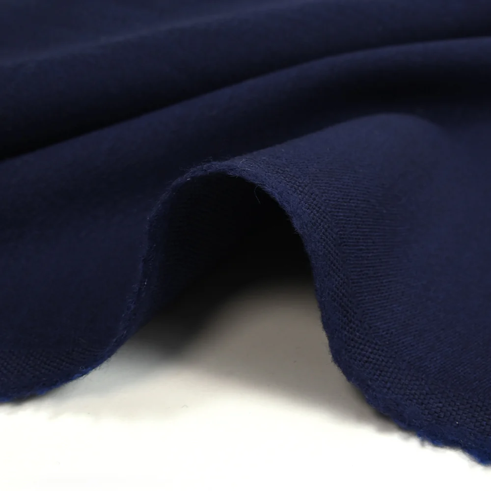 Tissu tailleur en laine mélangée bleu marine - Image 4