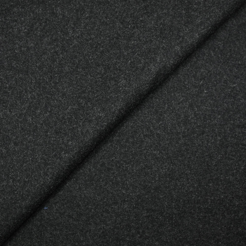 Tissu tailleur en laine mélangée chiné gris foncé