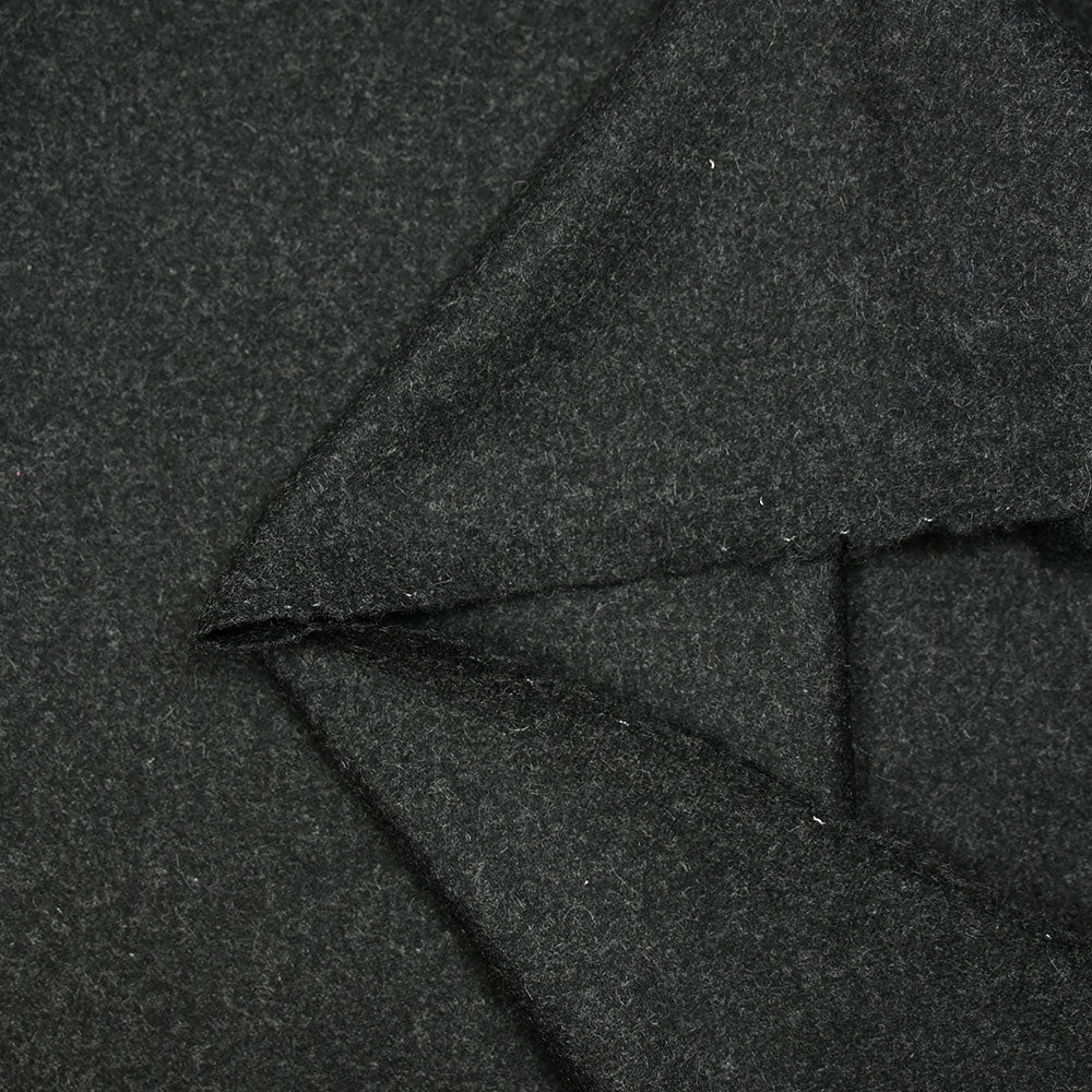 Tissu tailleur en laine mélangée chiné gris foncé - Image 3