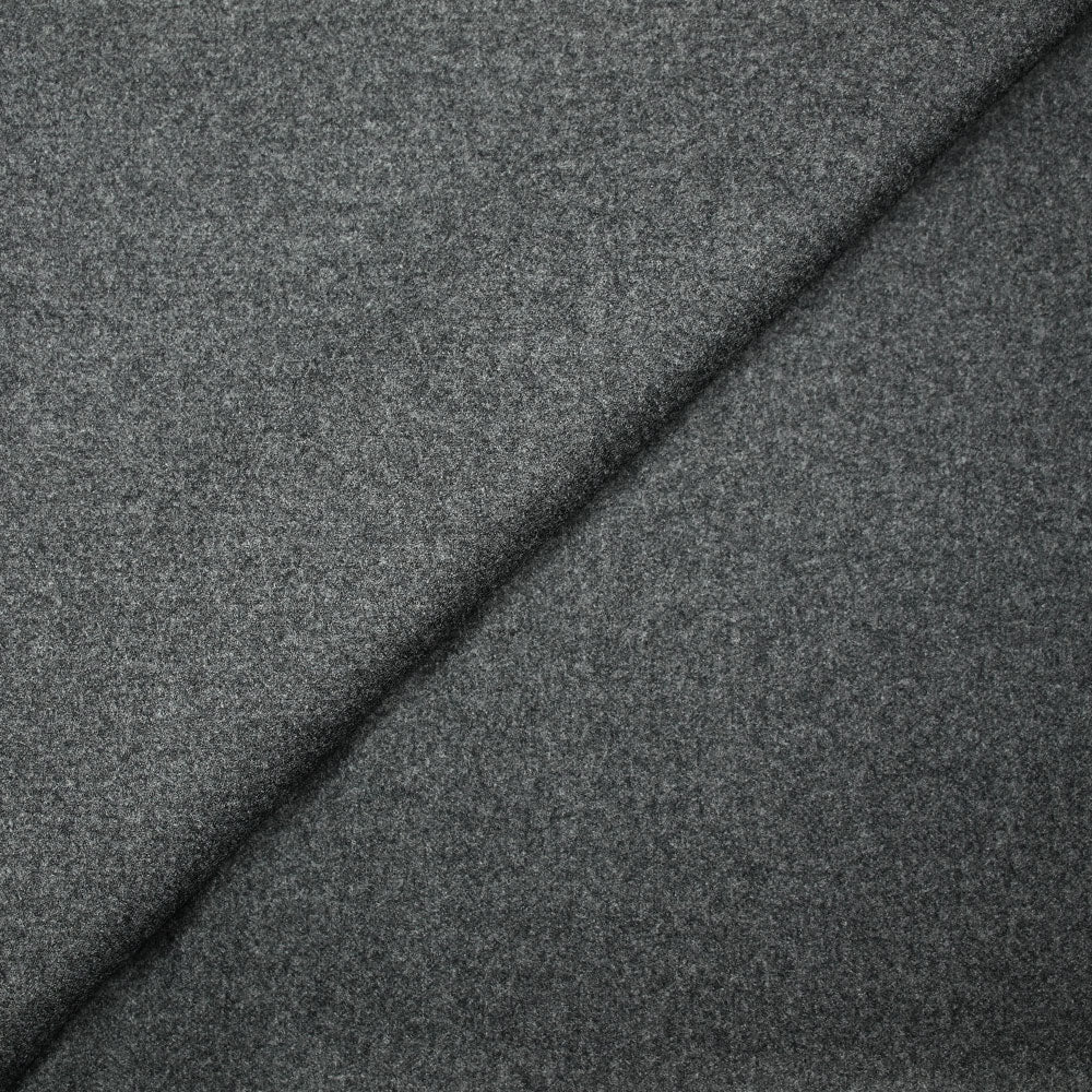 Tissu tailleur en laine mélangée chiné gris souris