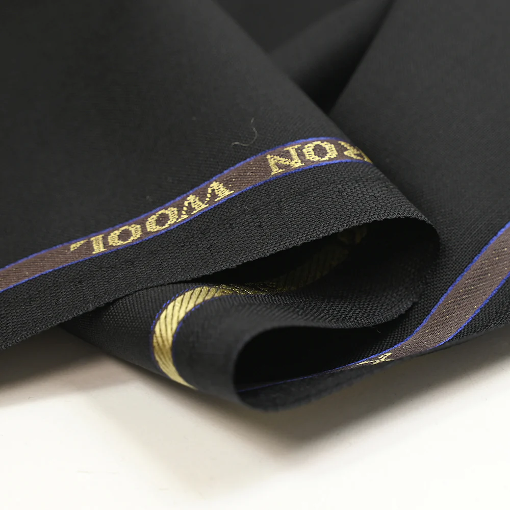 Tissu tailleur en laine noire - Image 5