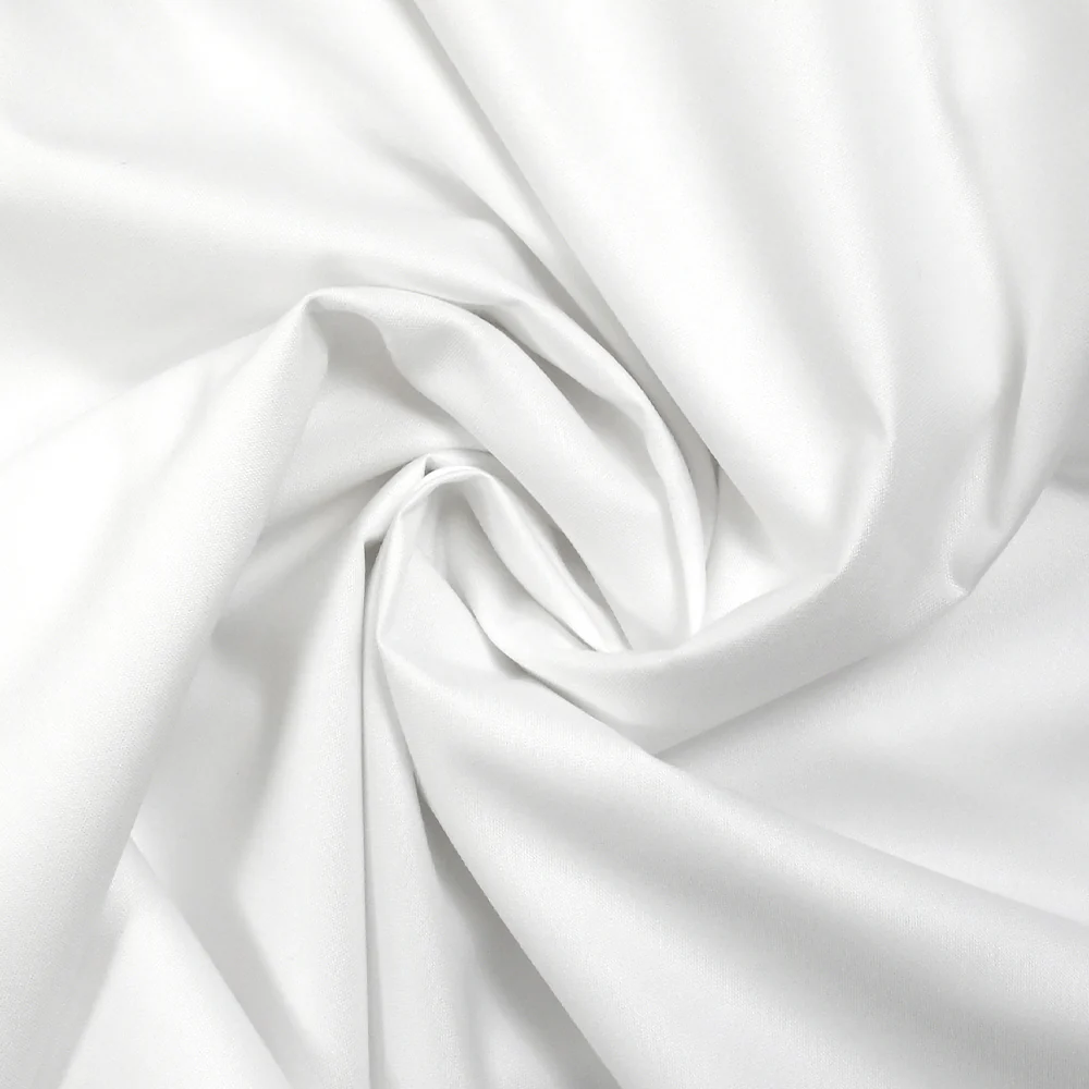 Tissu tailleur en polyester blanc - Image 2