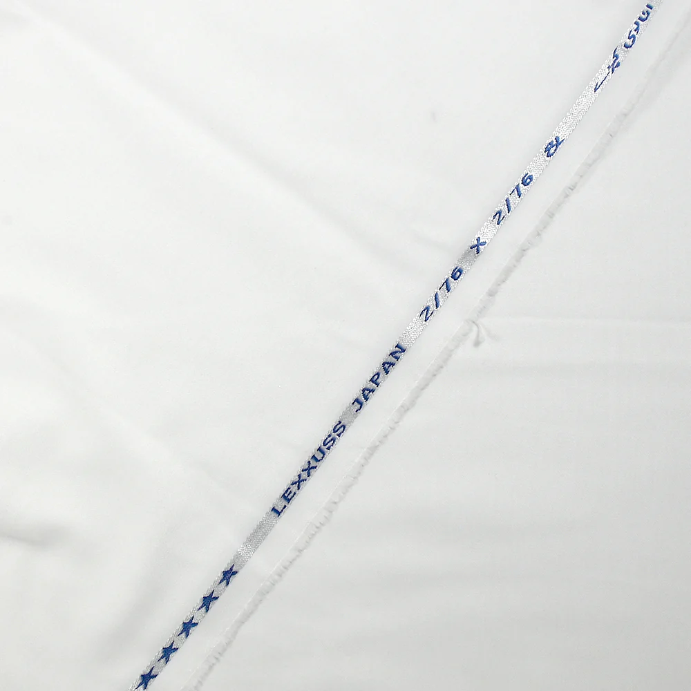 Tissu tailleur en polyester blanc - Image 4