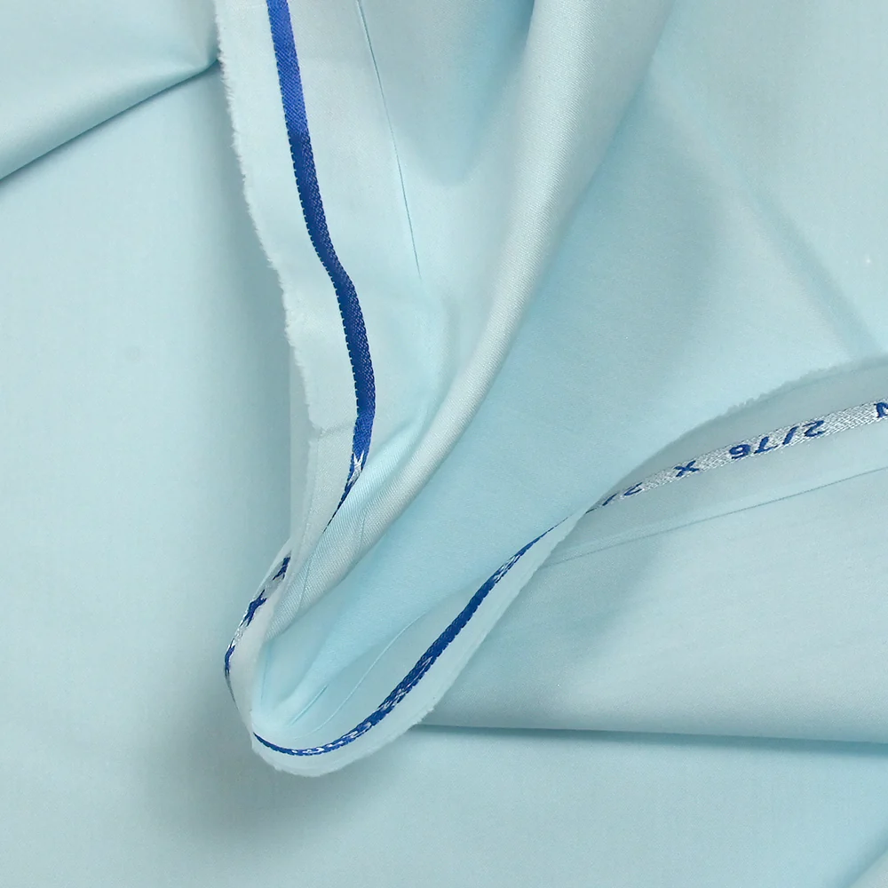 Tissu tailleur en polyester bleu pastel - Image 5
