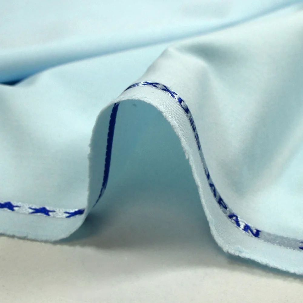 Tissu tailleur en polyester bleu pastel - Image 6