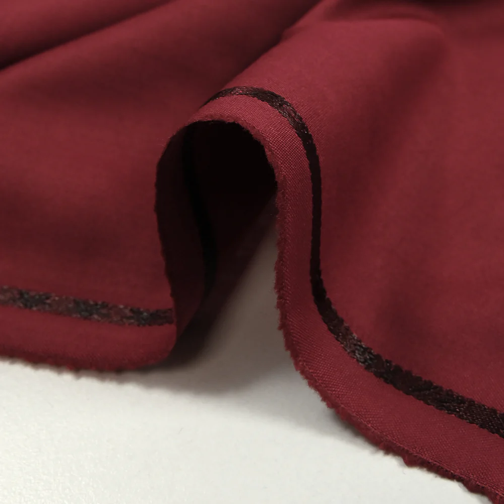 Tissu tailleur en polyester bordeaux - Image 6