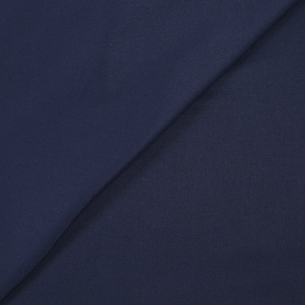 Tissu tailleur en polyviscose sergé marine