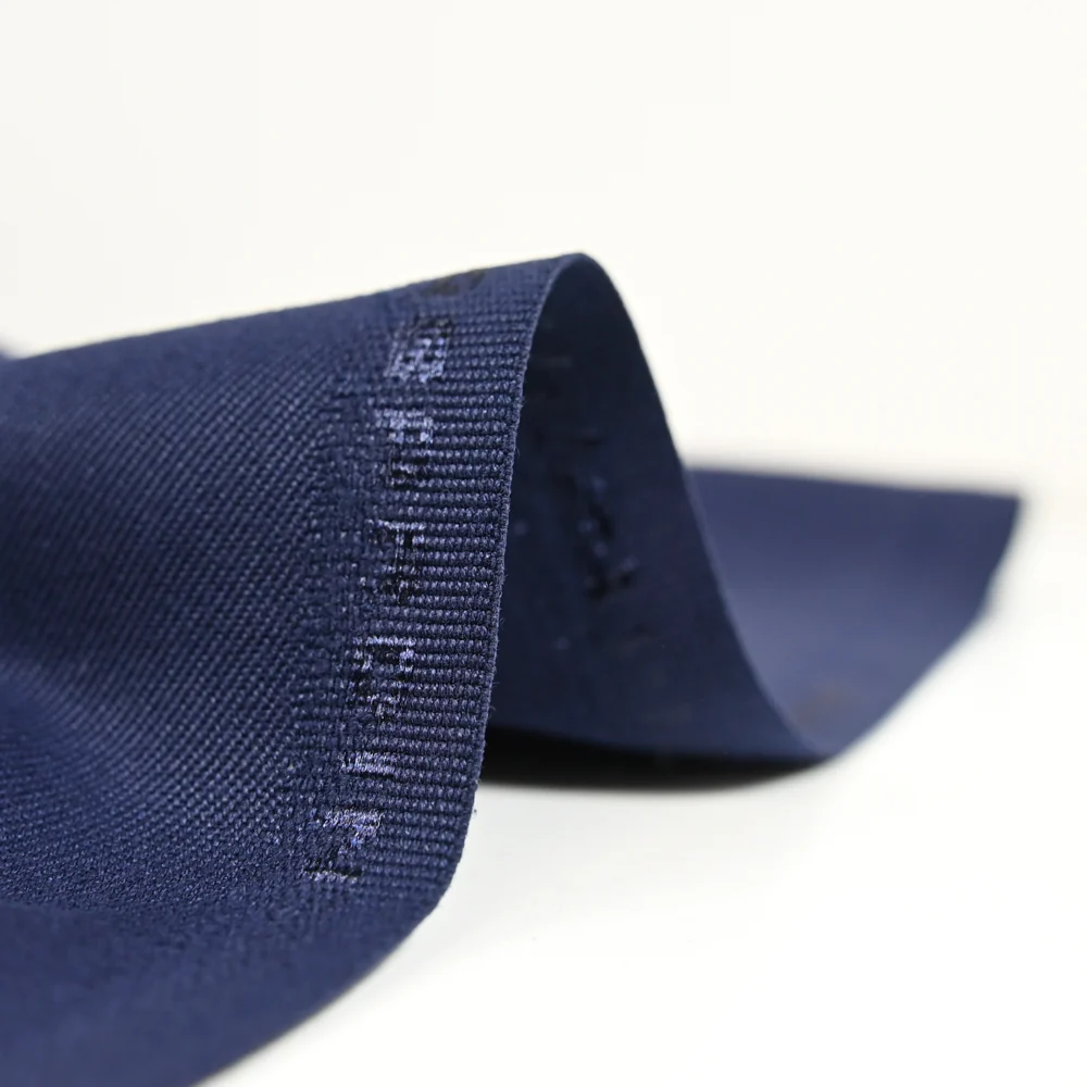Tissu tailleur en polyviscose sergé marine - Image 4