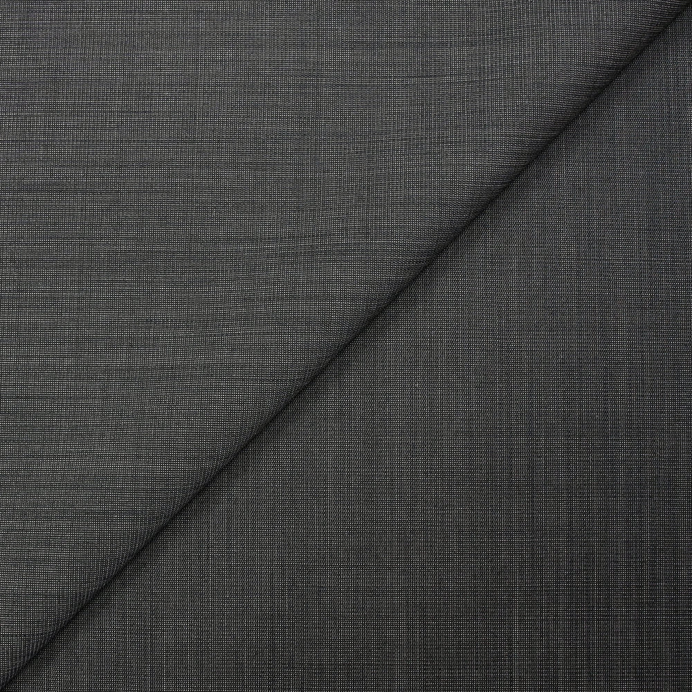 Tissu tailleur laine mélangée fantaisie écru, anthracite et marron