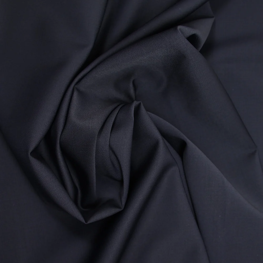 Tissu tailleur laine mélangée marine - Image 2