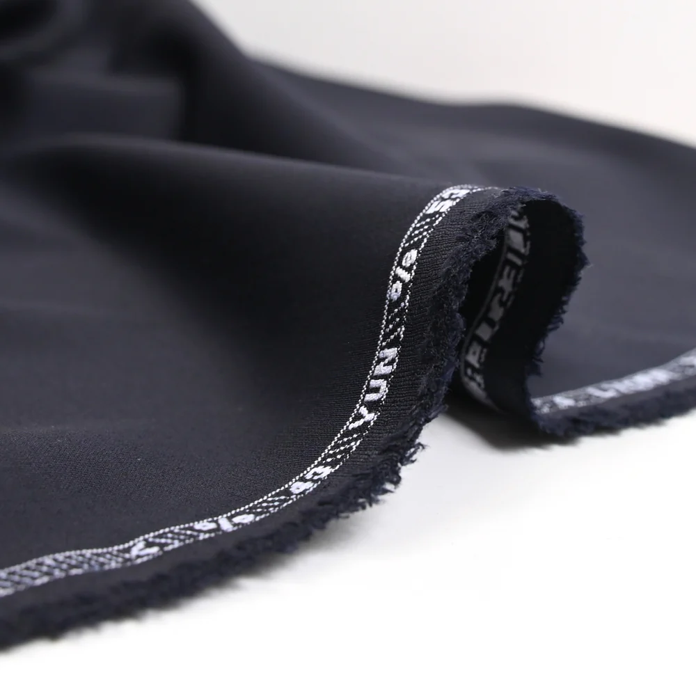 Tissu tailleur laine mélangée marine - Image 5