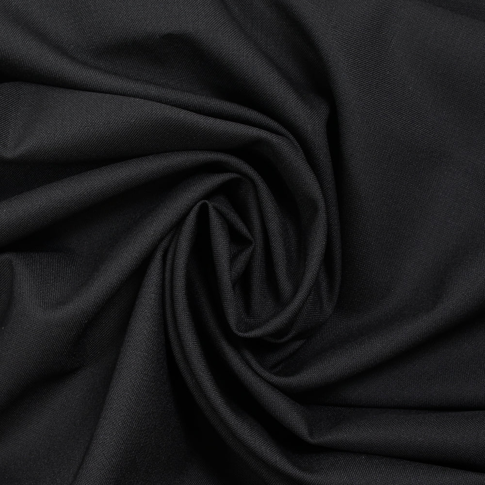 Tissu tailleur laine mélangée noir - Image 2