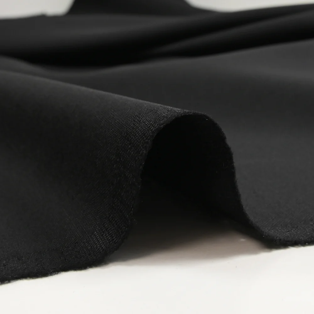 Tissu tailleur laine mélangée noir - Image 4