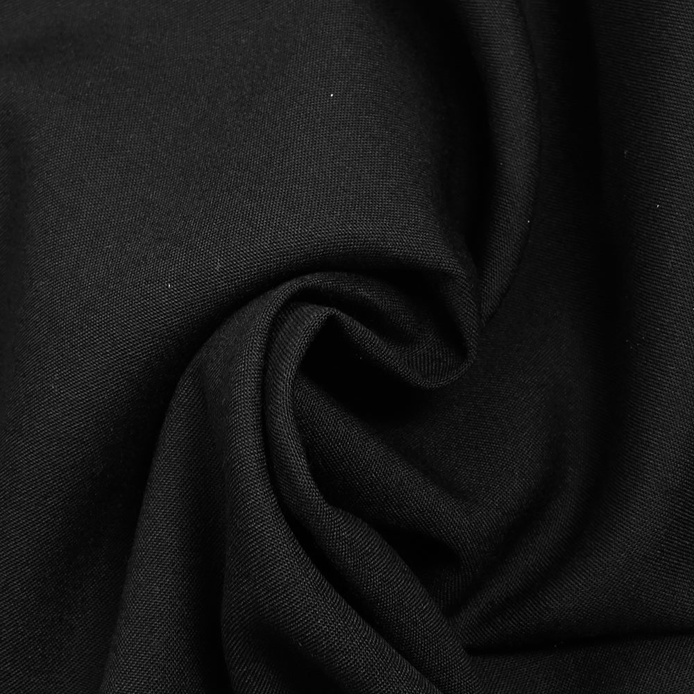 Tissu tailleur laine mélangée noir - Image 2
