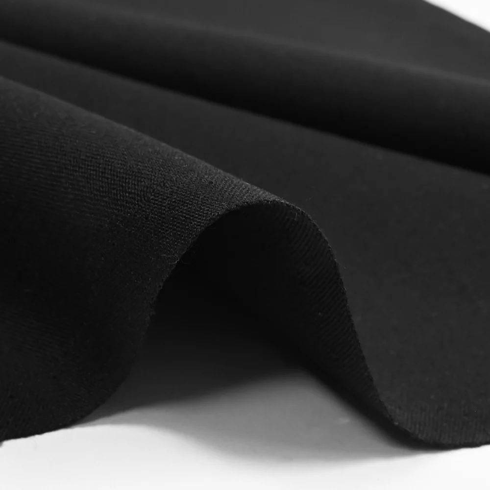 Tissu tailleur laine mélangée noir - Image 4