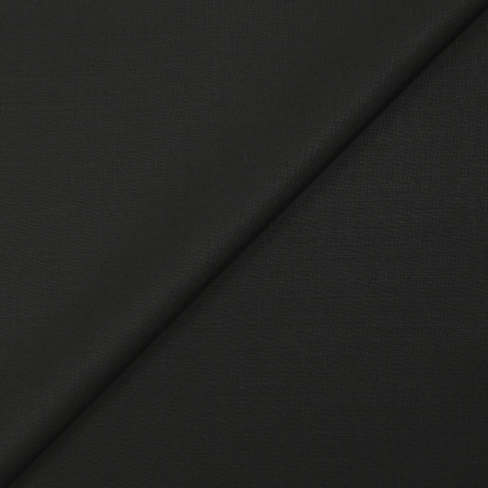 Tissu tailleur laine mélangée noir d'encre