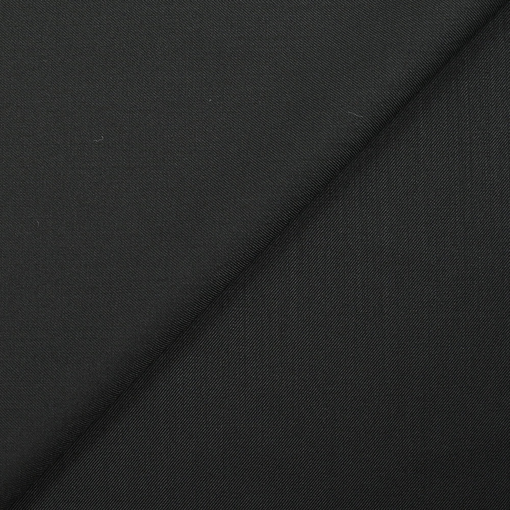 Tissu tailleur laine mélangée sergé Bergame noir