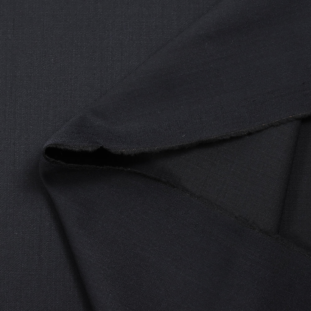 Tissu tailleur laine mélangée sergé bleu de minuit - Image 3