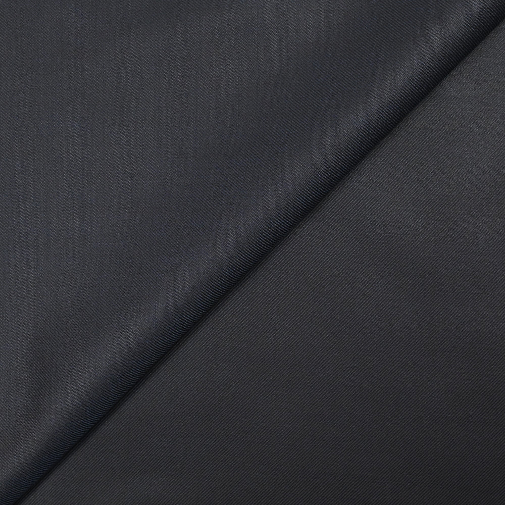 Tissu tailleur laine mélangée sergé bleu foncé