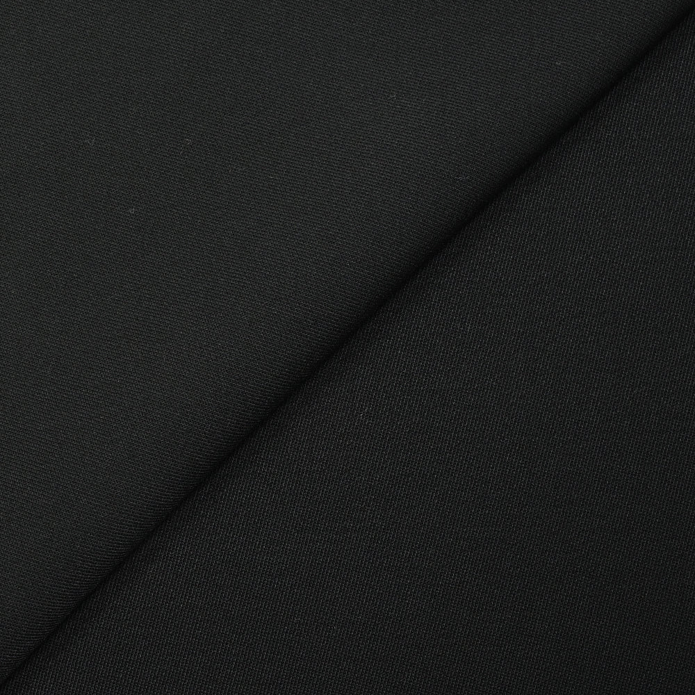 Tissu tailleur laine mélangée sergé noir