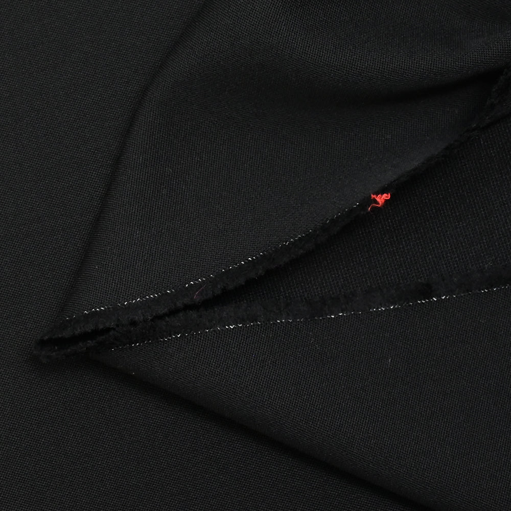 Tissu tailleur laine mélangée sergé noir charbon - Image 3