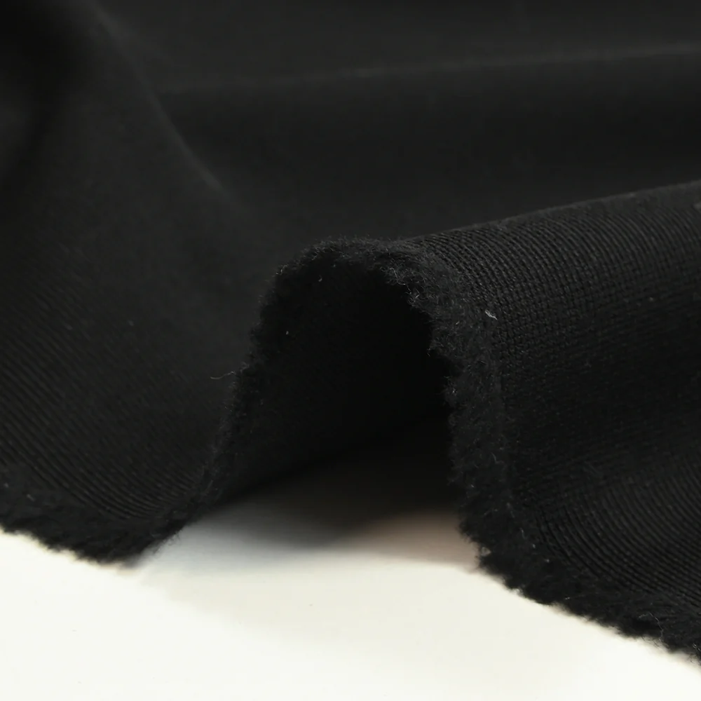 Tissu tailleur laine mélangée sergé noir charbon - Image 4