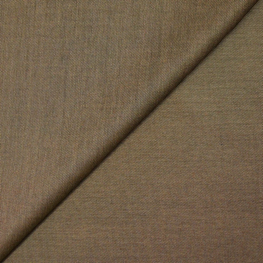 Tissu tailleur laine mélangée sergé noir et beige